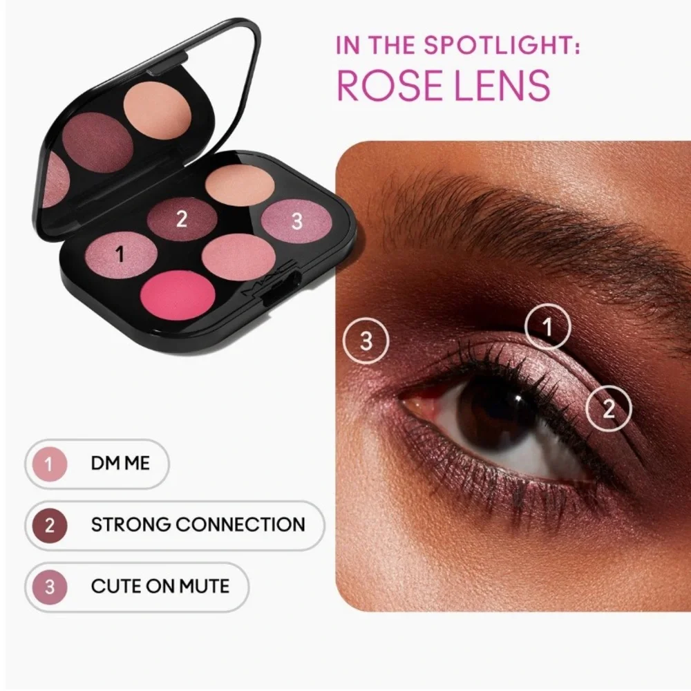 MAC Connect In Colour Eyeshadow Palette Rose Lens